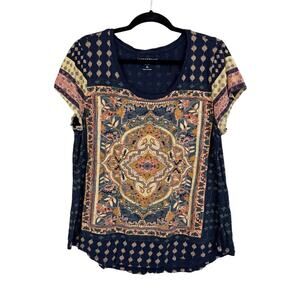 Lucky Brand Los Angeles Carpet T-Shirt Blue XL